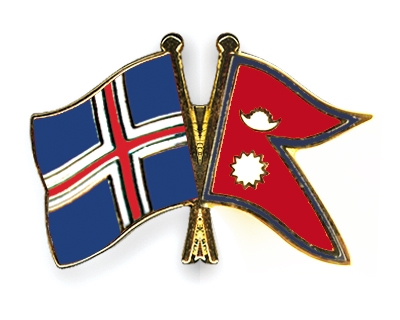 Fahnen Pins Island Nepal