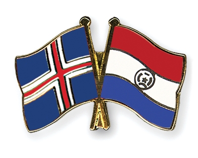 Fahnen Pins Island Paraguay