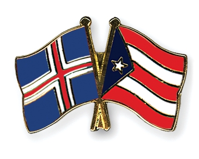 Fahnen Pins Island Puerto-Rico