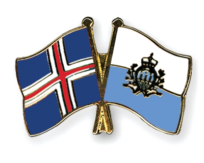 Fahnen Pins Island San-Marino