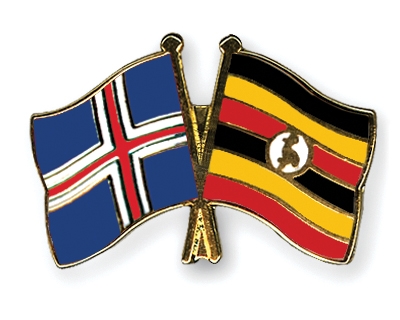 Fahnen Pins Island Uganda