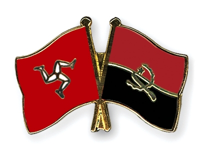 Fahnen Pins Isle-of-Man Angola