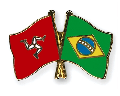 Fahnen Pins Isle-of-Man Brasilien