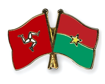 Fahnen Pins Isle-of-Man Burkina-Faso