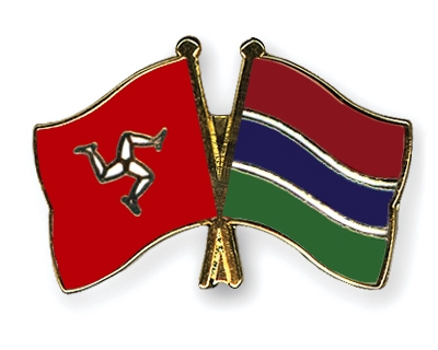 Fahnen Pins Isle-of-Man Gambia