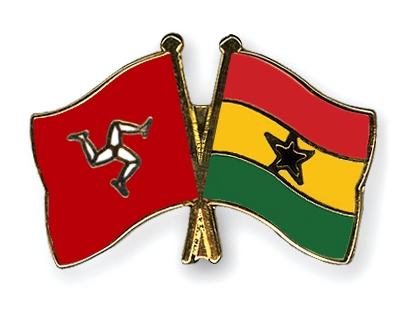 Fahnen Pins Isle-of-Man Ghana