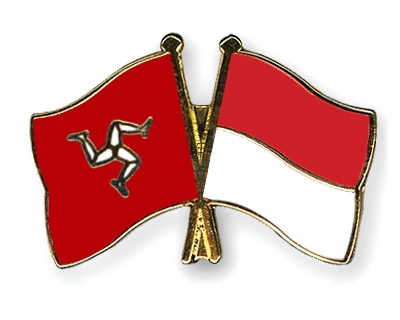 Fahnen Pins Isle-of-Man Indonesien