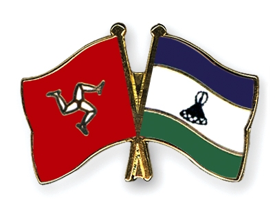 Fahnen Pins Isle-of-Man Lesotho