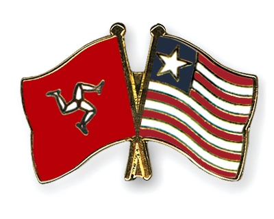 Fahnen Pins Isle-of-Man Liberia