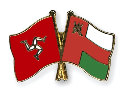 Fahnen Pins Isle-of-Man Oman