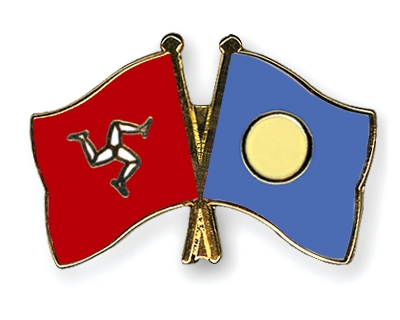 Fahnen Pins Isle-of-Man Palau