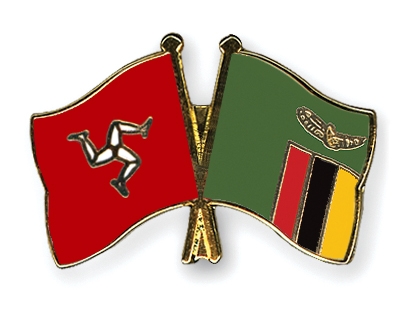 Fahnen Pins Isle-of-Man Sambia