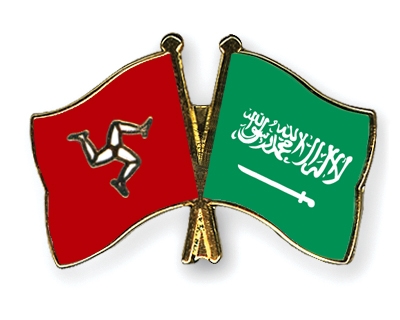 Fahnen Pins Isle-of-Man Saudi-Arabien