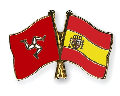 Fahnen Pins Isle-of-Man Spanien