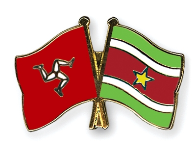 Fahnen Pins Isle-of-Man Surinam