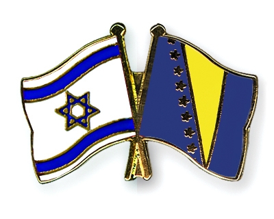 Fahnen Pins Israel Bosnien-und-Herzegowina