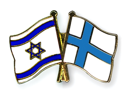 Fahnen Pins Israel Finnland