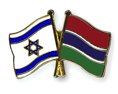Fahnen Pins Israel Gambia