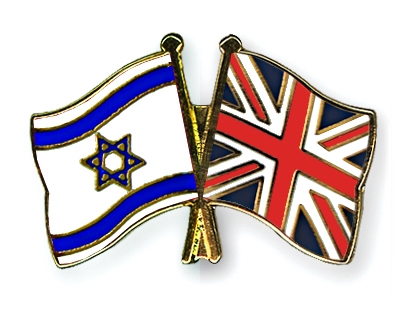 Fahnen Pins Israel Grossbritannien