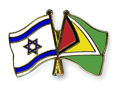 Fahnen Pins Israel Guyana