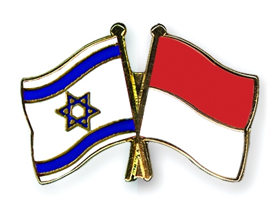 Fahnen Pins Israel Indonesien