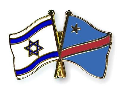 Fahnen Pins Israel Kongo-Demokratische-Republik