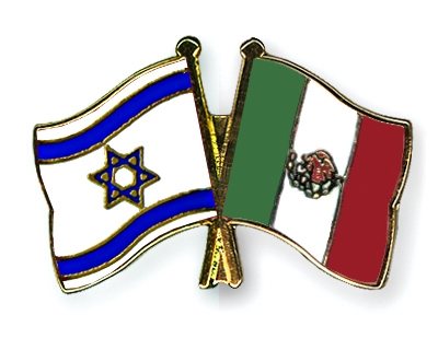 Fahnen Pins Israel Mexiko