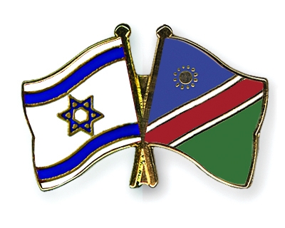 Fahnen Pins Israel Namibia