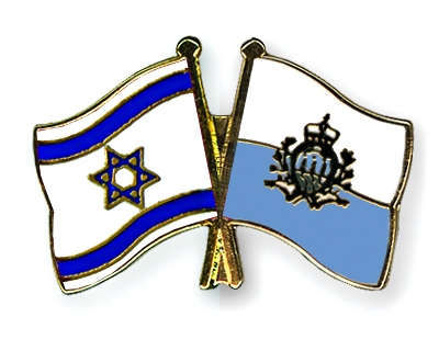 Fahnen Pins Israel San-Marino