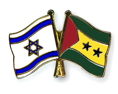 Fahnen Pins Israel Sao-Tome-und-Principe