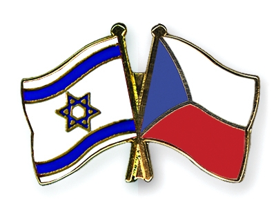 Fahnen Pins Israel Tschechische-Republik