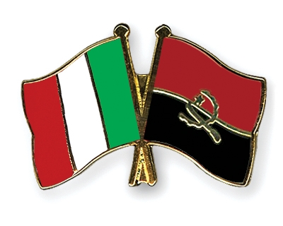 Fahnen Pins Italien Angola