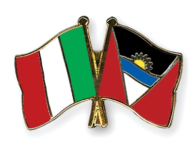 Fahnen Pins Italien Antigua-und-Barbuda