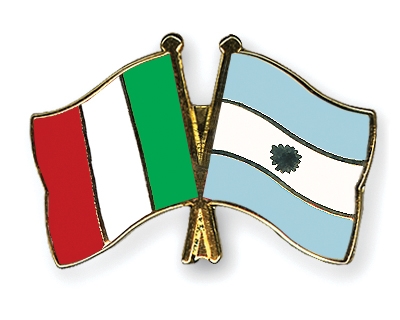 Fahnen Pins Italien Argentinien