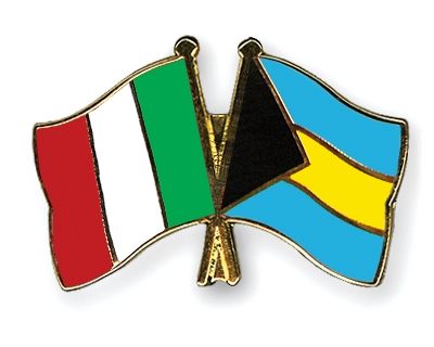 Fahnen Pins Italien Bahamas