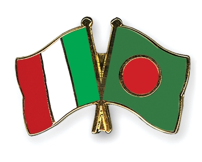 Fahnen Pins Italien Bangladesch