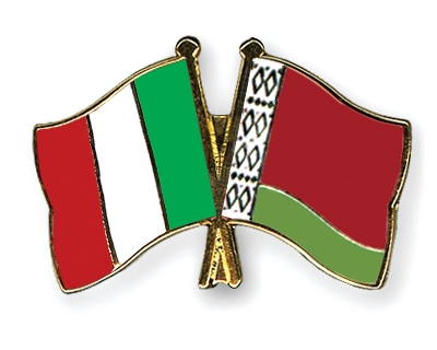 Fahnen Pins Italien Belarus