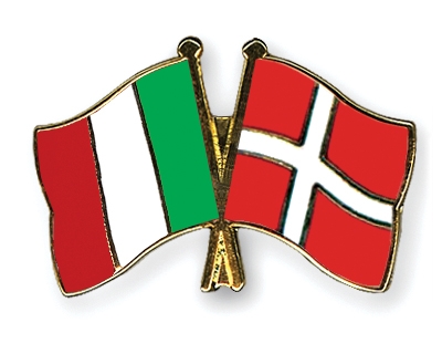 Fahnen Pins Italien Dnemark