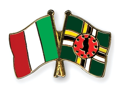 Fahnen Pins Italien Dominica