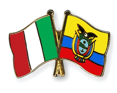 Fahnen Pins Italien Ecuador
