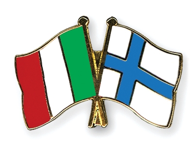 Fahnen Pins Italien Finnland