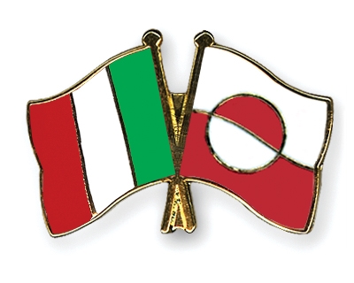 Fahnen Pins Italien Grnland