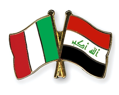 Fahnen Pins Italien Irak