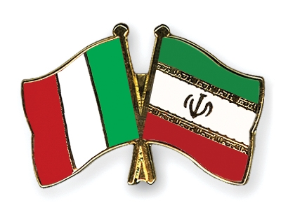 Fahnen Pins Italien Iran