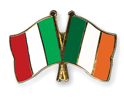 Fahnen Pins Italien Irland