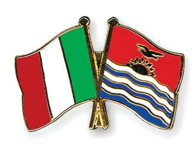 Fahnen Pins Italien Kiribati