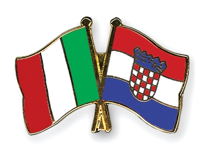 Fahnen Pins Italien Kroatien