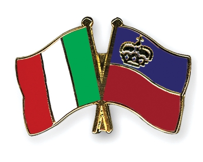 Fahnen Pins Italien Liechtenstein