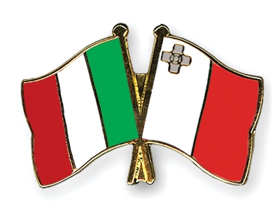 Fahnen Pins Italien Malta