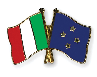 Fahnen Pins Italien Mikronesien